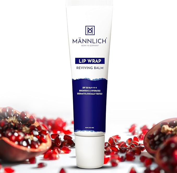 Mannlich LIP BALM FOR MEN (10G) LIP CARE WITH SPF 50 PA++++ PROTECTION - LIP LIGHTENING FOR DRY & CHAPPED LIPS - MOISTURIZES, LONG-LASTING HYDRATION WITH 2% KOJIC ACID & 1% HYALURONIC ACID, WHITE - Image 5